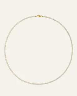 Mockberg Shiny Tennis Halsband Guld