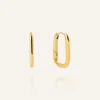 Mockberg Slim Medium U-Hoops Örhängen Guld (Copy)