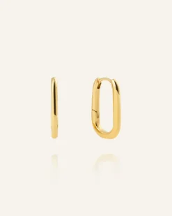 Mockberg Slim Medium U-Hoops Örhängen Guld (Copy)