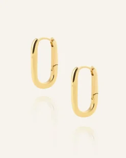 Mockberg Slim Medium U-Hoops Örhängen Guld (Copy)