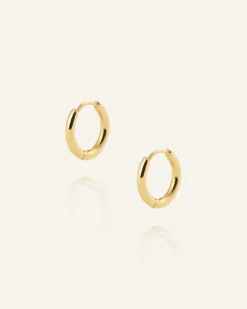 Mockberg Slim Mini Hoops Örhängen Guld