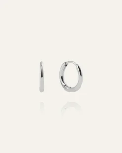 Mockberg Slim Mini Hoops Örhängen Silver