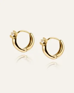 Mockberg Soleil Hoops Örhängen Guld