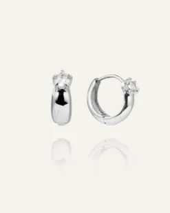 Mockberg Soleil Hoops Örhängen Silver