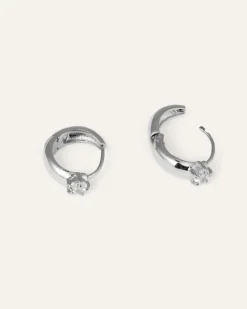 Mockberg Soleil Hoops Örhängen Silver