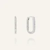 Mockberg Sparkle Medium U-Hoops Örhängen Silver