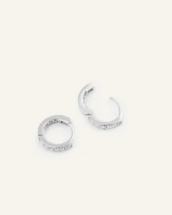 Mockberg Sparkle Mini Hoops Örhängen Silver
