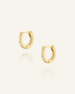 Mockberg Sparkle Mini Hoops Örhängen Guld