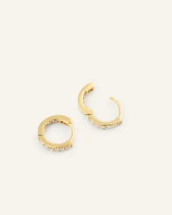 Mockberg Sparkle Mini Hoops Örhängen Guld