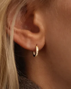 Mockberg Sparkle Mini Hoops Örhängen Guld