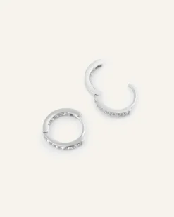 Mockberg Sparkle Small Hoops Örhängen Silver