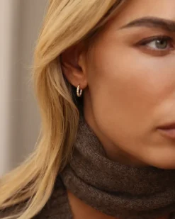 Mockberg Sparkle Small Hoops Örhängen Guld