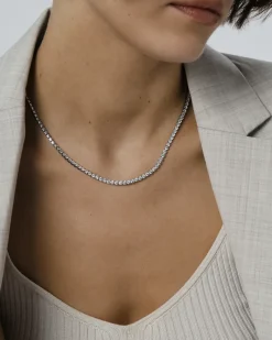 Mockberg Tennis Halsband Silver