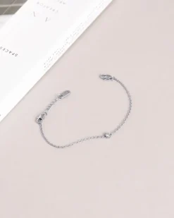 Mockberg Thin Diamond Armband Silver