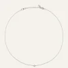Mockberg Thin Diamond Halsband Silver