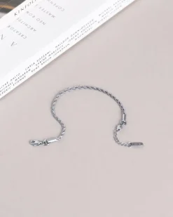 Mockberg Thin Rope Armband Silver
