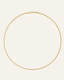 Mockberg Thin Rope Halsband Guld