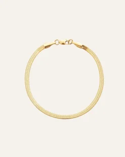 Mockberg Thin Snake Armband Guld