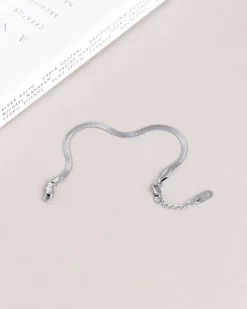 Mockberg Thin Snake Armband Silver