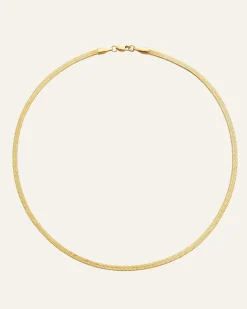 Mockberg Thin Snake Halsband Guld