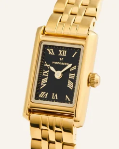 Mockberg Timeless Petite Klocka Guld Noir MB1775