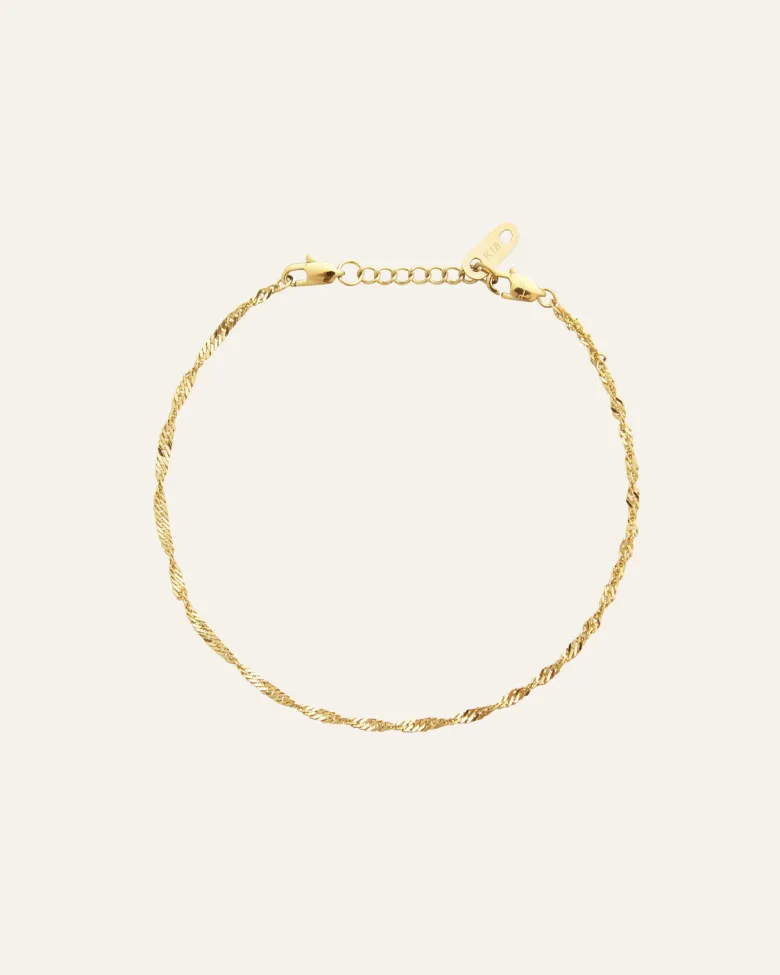 Mockberg Twirl Armband Guld