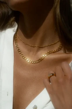 Mockberg Twirl Halsband Guld