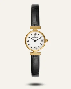 Mockberg Vintage Leather Gold Watch MB0249