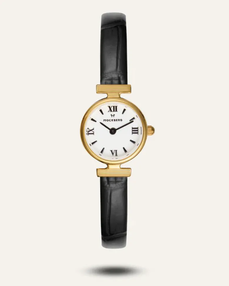 Mockberg Vintage Leather Gold Watch MB0249