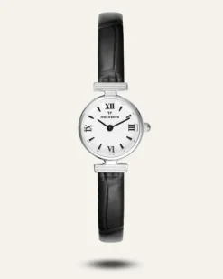 Mockberg Vintage Leather Silver Watch MB0250