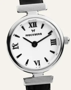 Mockberg Vintage Leather Silver Watch MB0250
