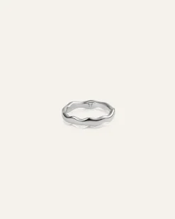 Mockberg Wavy Petite Ring Silver