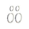 PILGRIM Reign Hoop 2-pack Örhängen Silver 662416803