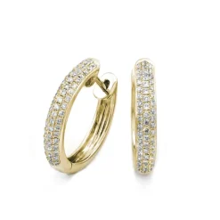 Örhängen i 18K Guld med 0.33ct TW/SI Diamanter – MSF54G