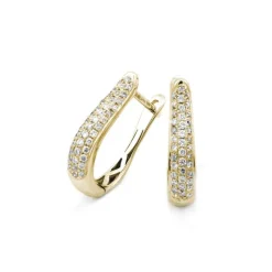 Örhängen i 18K Guld med 0.24ct TW/SI Diamanter – MSF53G