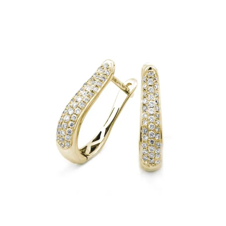 Örhängen i 18K Guld med 0.24ct TW/SI Diamanter – MSF53G