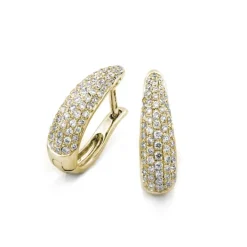 Örhängen i 18K Guld med 0.43ct TW/SI Diamanter – MSF57G