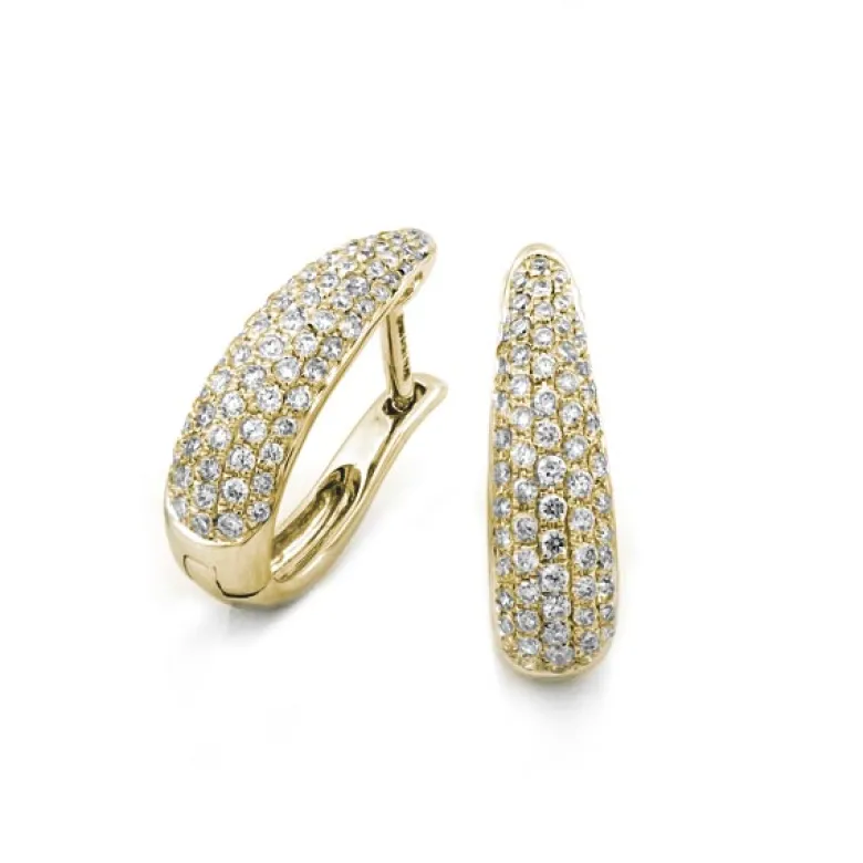 Örhängen i 18K Guld med 0.43ct TW/SI Diamanter – MSF57G