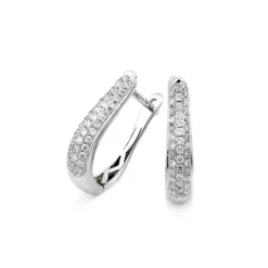 Örhängen i 18K Vitguld med 0.24ct TW/SI Diamanter – MSF53W