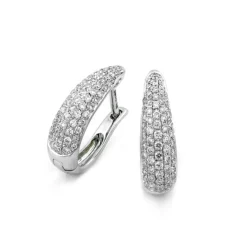 Örhängen i 18K Vitguld med 0.43ct TW/SI Diamanter – MSF57W