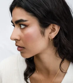 Syster P Beloved Fat Medium Hoops Örhängen Guld