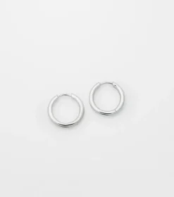 Syster P Beloved Fat Medium Hoops Örhängen Silver