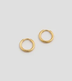 Syster P Beloved Fat Small Hoops Örhängen Guld
