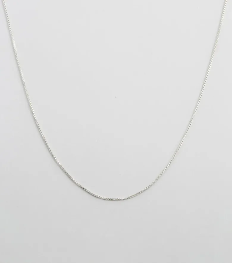 Syster P Beloved Kort Box Kedja Silver