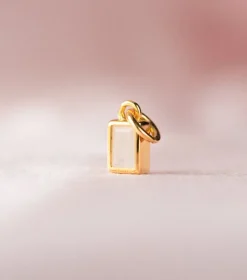 Syster P Beloved Squared Hänge Moonstone Guld