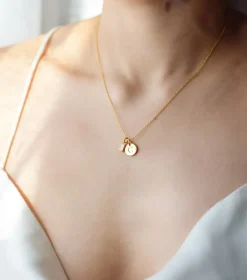 Syster P Beloved Squared Hänge Moonstone Guld