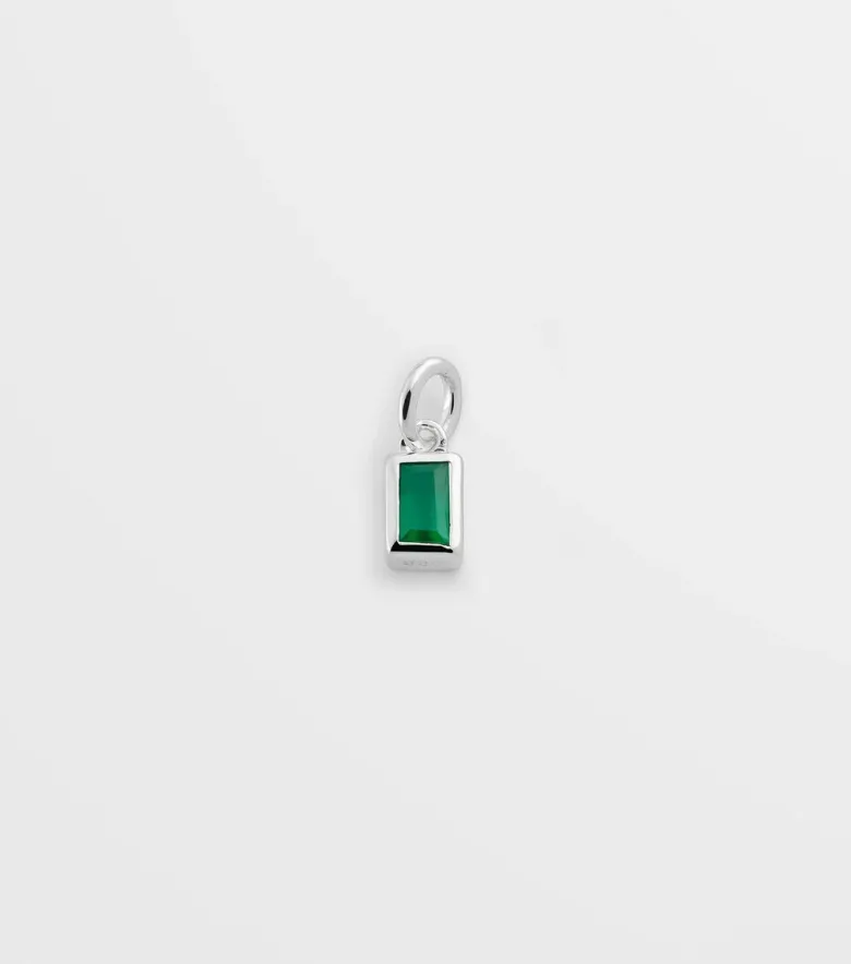 Syster P Beloved Squared Hänge Green Onyx Silver