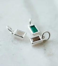 Syster P Beloved Squared Hänge Crystal Silver