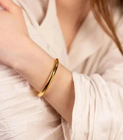 Syster P Bolded Bangle Armband Guld