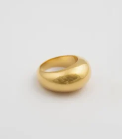 Syster P Bolded Big Ring Guld